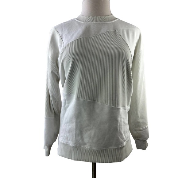 Lululemon Perfectly Oversized Crew Patch Sweatshirt Off White Limited Edition 8 - Picture 4 of 13